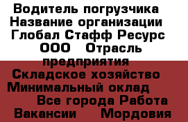 Водитель погрузчика › Название организации ­ Глобал Стафф Ресурс, ООО › Отрасль предприятия ­ Складское хозяйство › Минимальный оклад ­ 35 000 - Все города Работа » Вакансии   . Мордовия респ.